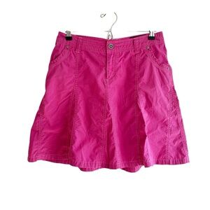 Kuhl Splash Outdoor Hiking Flare Vintage Patina Dye Fuchsia Mini Skirt